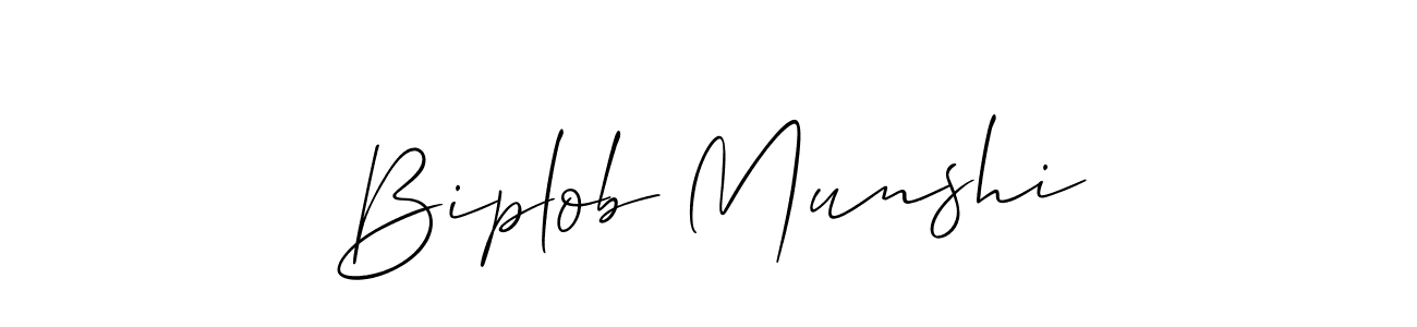How to make Biplob Munshi name signature. Use Allison_Script style for creating short signs online. This is the latest handwritten sign. Biplob Munshi signature style 2 images and pictures png