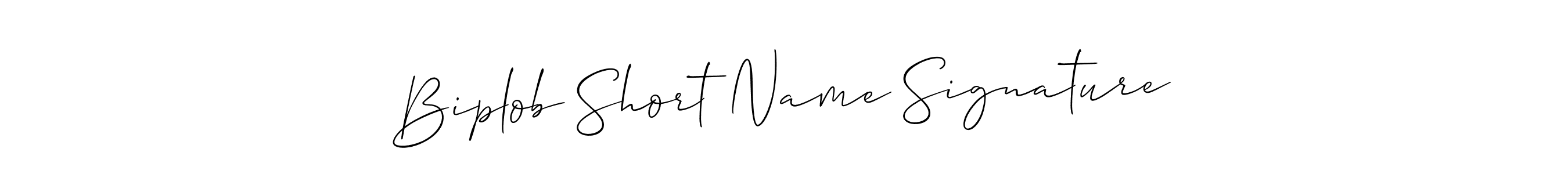 Make a beautiful signature design for name Biplob Short Name Signature. With this signature (Allison_Script) style, you can create a handwritten signature for free. Biplob Short Name Signature signature style 2 images and pictures png