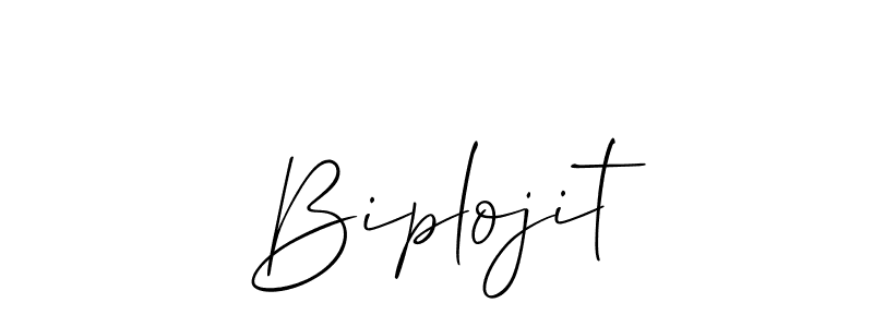 Also we have Biplojit name is the best signature style. Create professional handwritten signature collection using Allison_Script autograph style. Biplojit signature style 2 images and pictures png