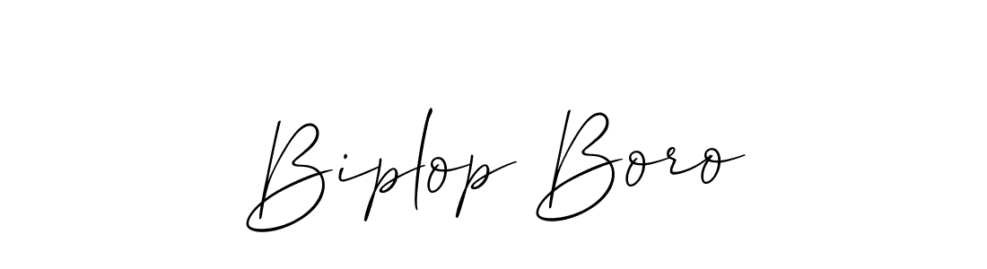 How to make Biplop Boro signature? Allison_Script is a professional autograph style. Create handwritten signature for Biplop Boro name. Biplop Boro signature style 2 images and pictures png