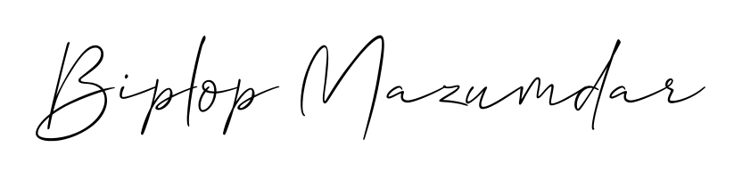 Looking for an artistic signature for Biplop Mazumdar? The Allison_Script calligraphy style gives a sophisticated flow suitable for business cards and emails. Biplop Mazumdar signature style 2 images and pictures png