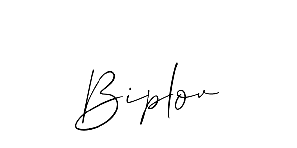 Biplov stylish signature style. Best Handwritten Sign (Allison_Script) for my name. Handwritten Signature Collection Ideas for my name Biplov. Biplov signature style 2 images and pictures png