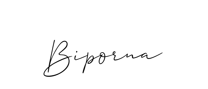 if you are searching for the best signature style for your name Biporna. so please give up your signature search. here we have designed multiple signature styles  using Allison_Script. Biporna signature style 2 images and pictures png
