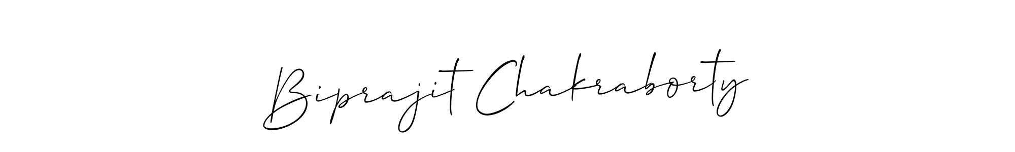 Use a signature maker to create a handwritten signature online. With this signature software, you can design (Allison_Script) your own signature for name Biprajit Chakraborty. Biprajit Chakraborty signature style 2 images and pictures png