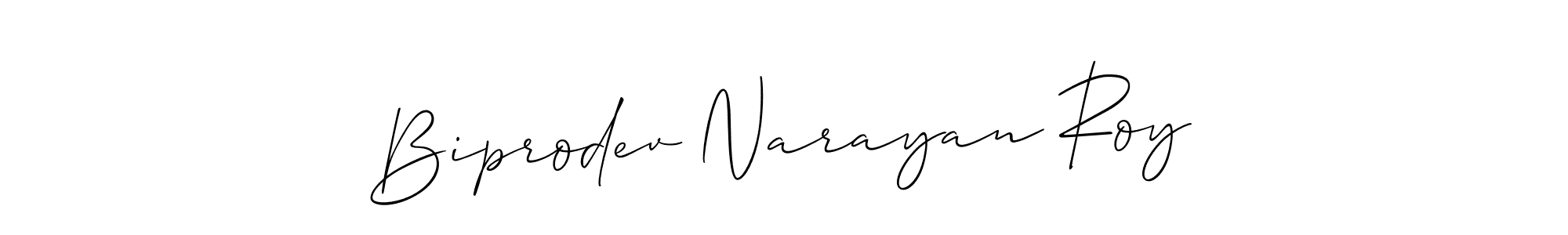 You should practise on your own different ways (Allison_Script) to write your name (Biprodev Narayan Roy) in signature. don't let someone else do it for you. Biprodev Narayan Roy signature style 2 images and pictures png