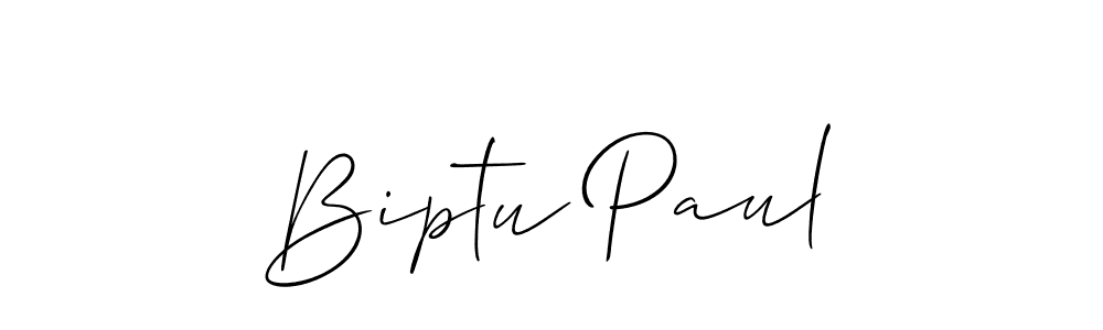 How to make Biptu Paul signature? Allison_Script is a professional autograph style. Create handwritten signature for Biptu Paul name. Biptu Paul signature style 2 images and pictures png