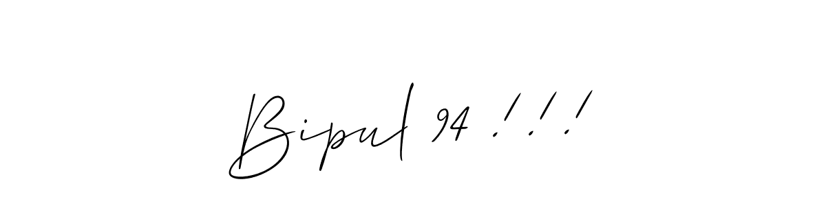 Similarly Allison_Script is the best handwritten signature design. Signature creator online .You can use it as an online autograph creator for name Bipul 94 !!!. Bipul 94 !!! signature style 2 images and pictures png