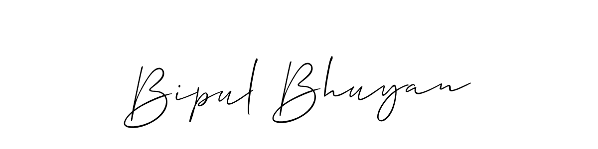 Make a short Bipul Bhuyan signature style. Manage your documents anywhere anytime using Allison_Script. Create and add eSignatures, submit forms, share and send files easily. Bipul Bhuyan signature style 2 images and pictures png