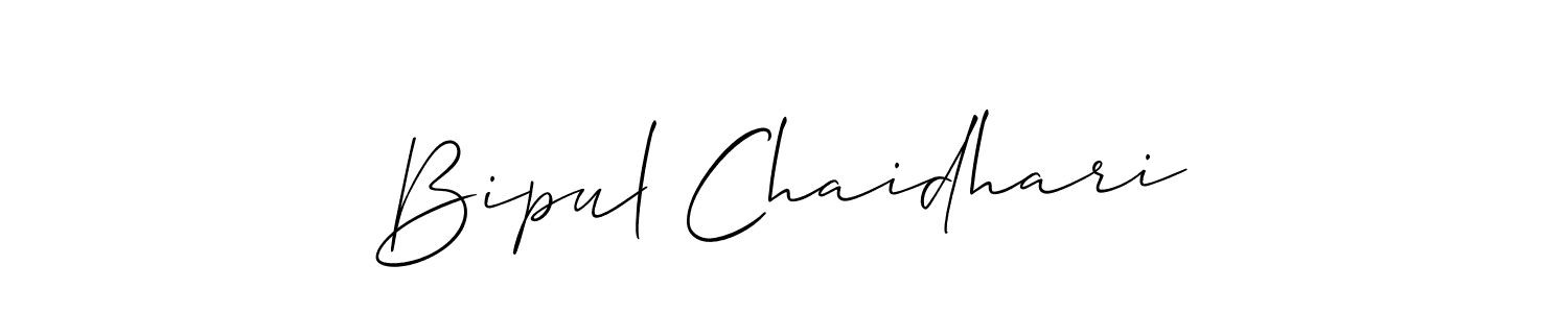 Allison_Script is a professional signature style that is perfect for those who want to add a touch of class to their signature. It is also a great choice for those who want to make their signature more unique. Get Bipul Chaidhari name to fancy signature for free. Bipul Chaidhari signature style 2 images and pictures png