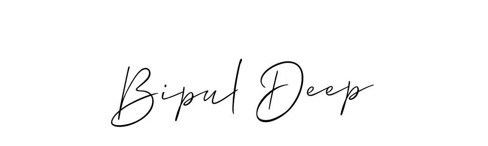 Allison_Script is a professional signature style that is perfect for those who want to add a touch of class to their signature. It is also a great choice for those who want to make their signature more unique. Get Bipul Deep name to fancy signature for free. Bipul Deep signature style 2 images and pictures png