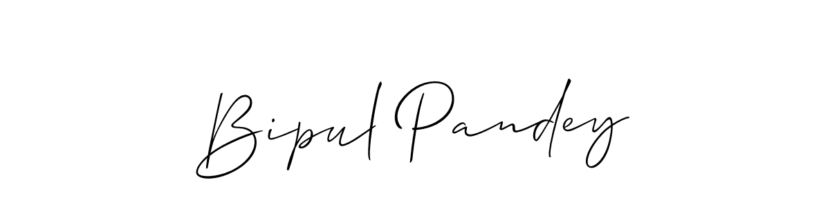 How to make Bipul Pandey signature? Allison_Script is a professional autograph style. Create handwritten signature for Bipul Pandey name. Bipul Pandey signature style 2 images and pictures png