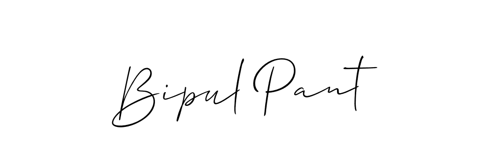 Use a signature maker to create a handwritten signature online. With this signature software, you can design (Allison_Script) your own signature for name Bipul Pant. Bipul Pant signature style 2 images and pictures png