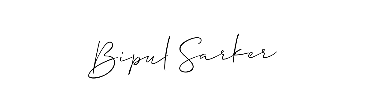 You should practise on your own different ways (Allison_Script) to write your name (Bipul Sarker) in signature. don't let someone else do it for you. Bipul Sarker signature style 2 images and pictures png