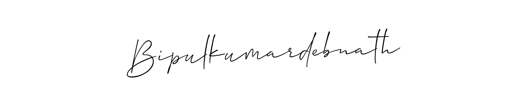 Make a beautiful signature design for name Bipulkumardebnath. With this signature (Allison_Script) style, you can create a handwritten signature for free. Bipulkumardebnath signature style 2 images and pictures png