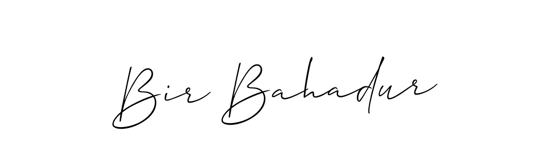 Use a signature maker to create a handwritten signature online. With this signature software, you can design (Allison_Script) your own signature for name Bir Bahadur. Bir Bahadur signature style 2 images and pictures png