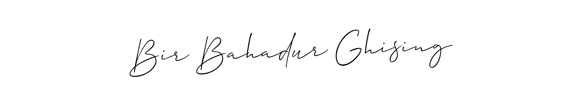 Bir Bahadur Ghising stylish signature style. Best Handwritten Sign (Allison_Script) for my name. Handwritten Signature Collection Ideas for my name Bir Bahadur Ghising. Bir Bahadur Ghising signature style 2 images and pictures png