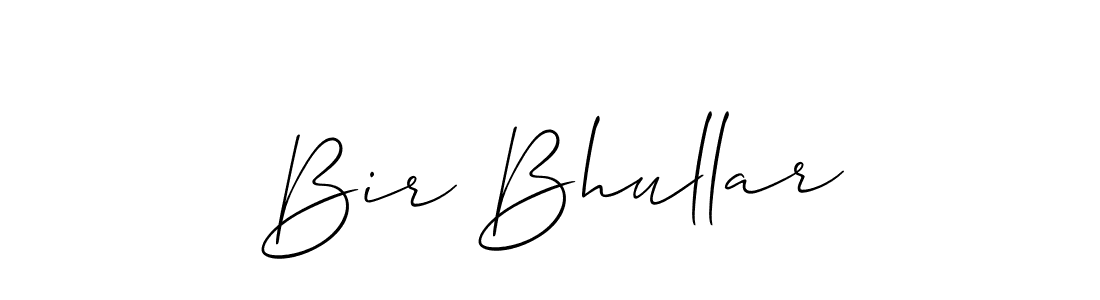 How to make Bir Bhullar signature? Allison_Script is a professional autograph style. Create handwritten signature for Bir Bhullar name. Bir Bhullar signature style 2 images and pictures png