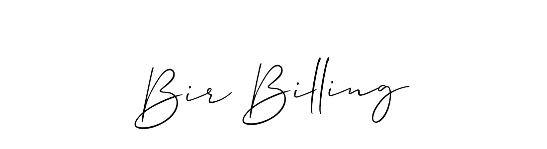 Bir Billing stylish signature style. Best Handwritten Sign (Allison_Script) for my name. Handwritten Signature Collection Ideas for my name Bir Billing. Bir Billing signature style 2 images and pictures png