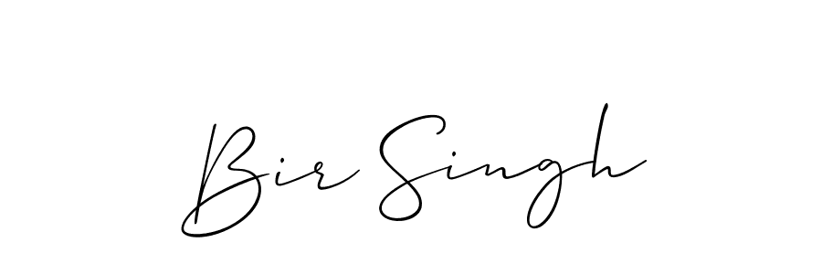 Make a beautiful signature design for name Bir Singh. With this signature (Allison_Script) style, you can create a handwritten signature for free. Bir Singh signature style 2 images and pictures png