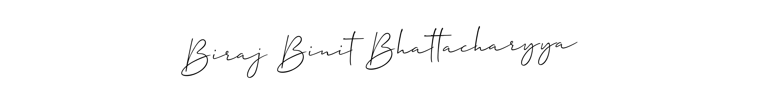 Allison_Script is a professional signature style that is perfect for those who want to add a touch of class to their signature. It is also a great choice for those who want to make their signature more unique. Get Biraj Binit Bhattacharyya name to fancy signature for free. Biraj Binit Bhattacharyya signature style 2 images and pictures png
