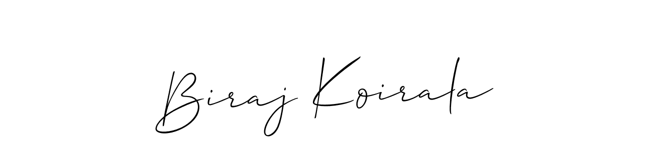 Also You can easily find your signature by using the search form. We will create Biraj Koirala name handwritten signature images for you free of cost using Allison_Script sign style. Biraj Koirala signature style 2 images and pictures png