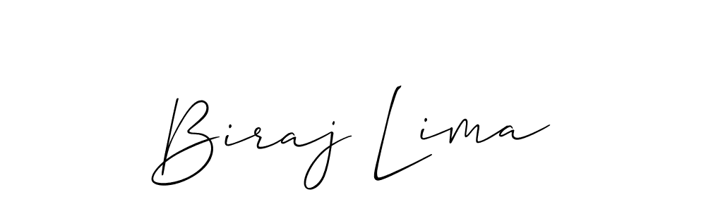 Also You can easily find your signature by using the search form. We will create Biraj Lima name handwritten signature images for you free of cost using Allison_Script sign style. Biraj Lima signature style 2 images and pictures png