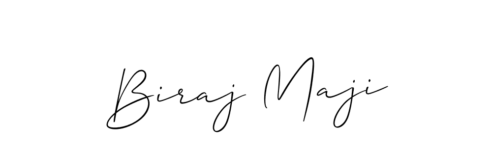 Allison_Script is a professional signature style that is perfect for those who want to add a touch of class to their signature. It is also a great choice for those who want to make their signature more unique. Get Biraj Maji name to fancy signature for free. Biraj Maji signature style 2 images and pictures png