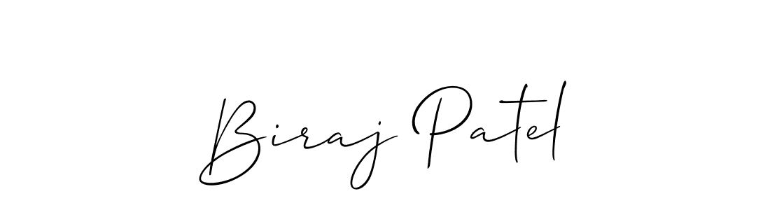 Design your own signature with our free online signature maker. With this signature software, you can create a handwritten (Allison_Script) signature for name Biraj Patel. Biraj Patel signature style 2 images and pictures png