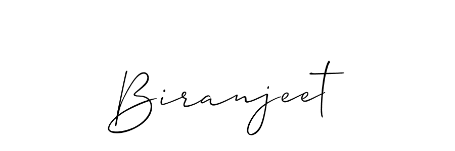 Create a beautiful signature design for name Biranjeet. With this signature (Allison_Script) fonts, you can make a handwritten signature for free. Biranjeet signature style 2 images and pictures png