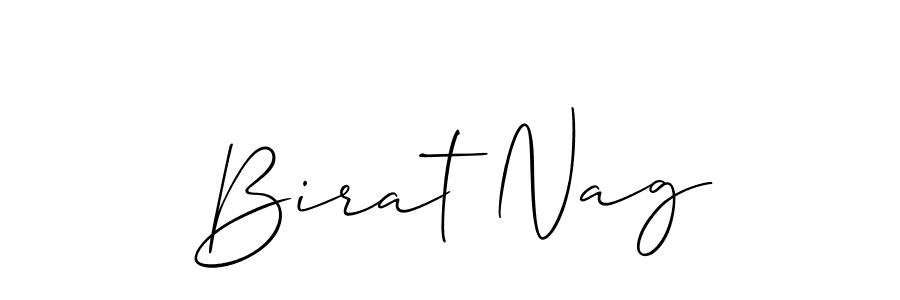 How to Draw Birat Nag signature style? Allison_Script is a latest design signature styles for name Birat Nag. Birat Nag signature style 2 images and pictures png