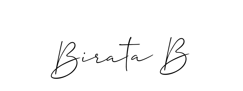Also we have Birata B name is the best signature style. Create professional handwritten signature collection using Allison_Script autograph style. Birata B signature style 2 images and pictures png
