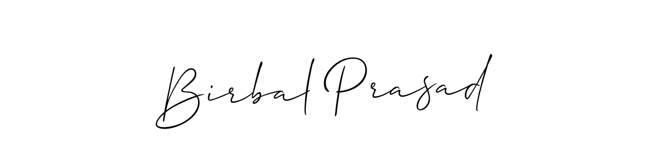 Make a beautiful signature design for name Birbal Prasad. With this signature (Allison_Script) style, you can create a handwritten signature for free. Birbal Prasad signature style 2 images and pictures png