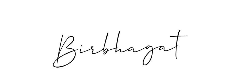 Use a signature maker to create a handwritten signature online. With this signature software, you can design (Allison_Script) your own signature for name Birbhagat. Birbhagat signature style 2 images and pictures png