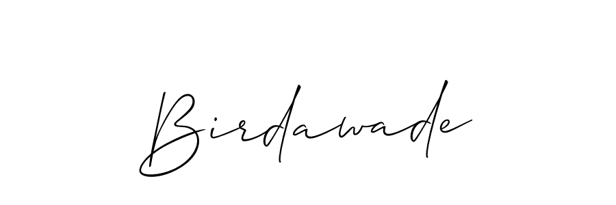 How to make Birdawade signature? Allison_Script is a professional autograph style. Create handwritten signature for Birdawade name. Birdawade signature style 2 images and pictures png