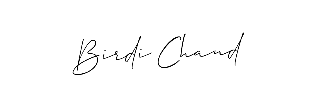 How to make Birdi Chand name signature. Use Allison_Script style for creating short signs online. This is the latest handwritten sign. Birdi Chand signature style 2 images and pictures png