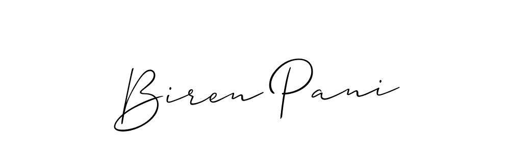 Make a short Biren Pani signature style. Manage your documents anywhere anytime using Allison_Script. Create and add eSignatures, submit forms, share and send files easily. Biren Pani signature style 2 images and pictures png