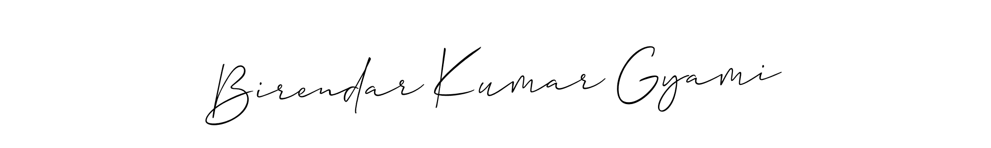 Once you've used our free online signature maker to create your best signature Allison_Script style, it's time to enjoy all of the benefits that Birendar Kumar Gyami name signing documents. Birendar Kumar Gyami signature style 2 images and pictures png