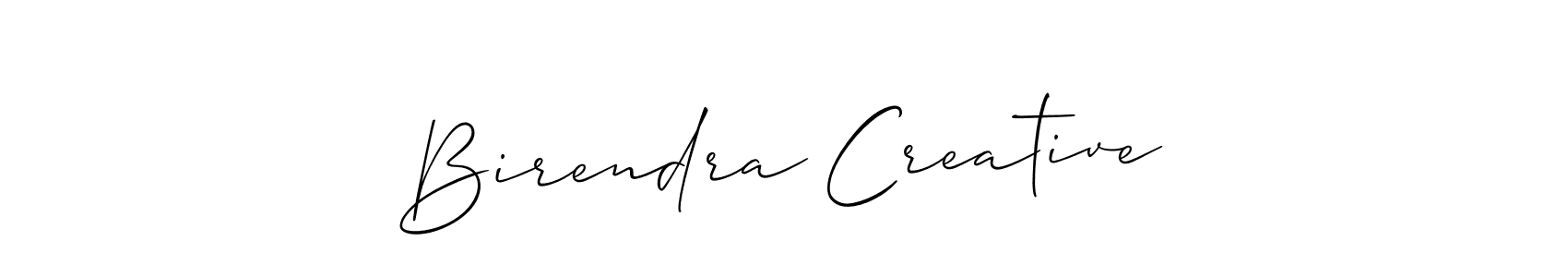 Allison_Script is a professional signature style that is perfect for those who want to add a touch of class to their signature. It is also a great choice for those who want to make their signature more unique. Get Birendra Creative name to fancy signature for free. Birendra Creative signature style 2 images and pictures png