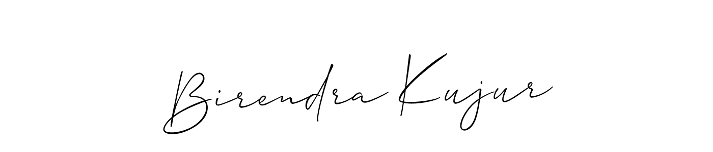 Make a beautiful signature design for name Birendra Kujur. With this signature (Allison_Script) style, you can create a handwritten signature for free. Birendra Kujur signature style 2 images and pictures png