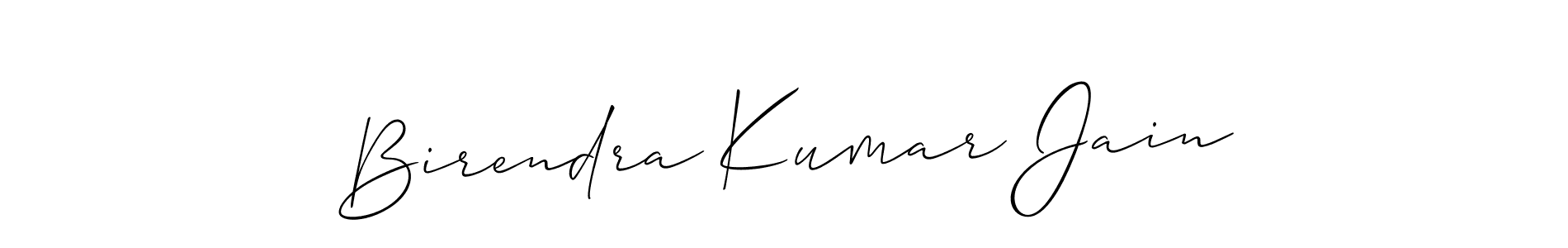 Use a signature maker to create a handwritten signature online. With this signature software, you can design (Allison_Script) your own signature for name Birendra Kumar Jain. Birendra Kumar Jain signature style 2 images and pictures png