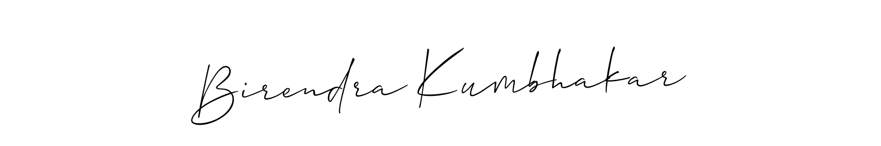 This is the best signature style for the Birendra Kumbhakar name. Also you like these signature font (Allison_Script). Mix name signature. Birendra Kumbhakar signature style 2 images and pictures png
