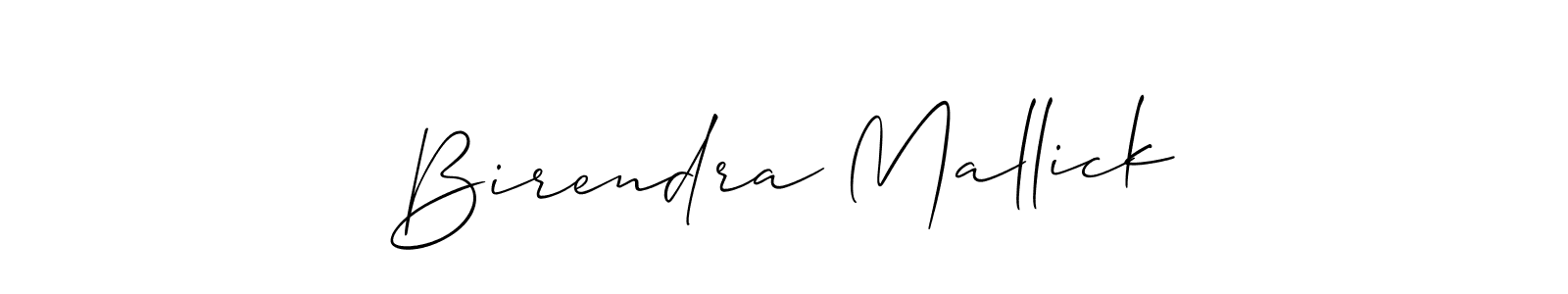 Design your own signature with our free online signature maker. With this signature software, you can create a handwritten (Allison_Script) signature for name Birendra Mallick. Birendra Mallick signature style 2 images and pictures png