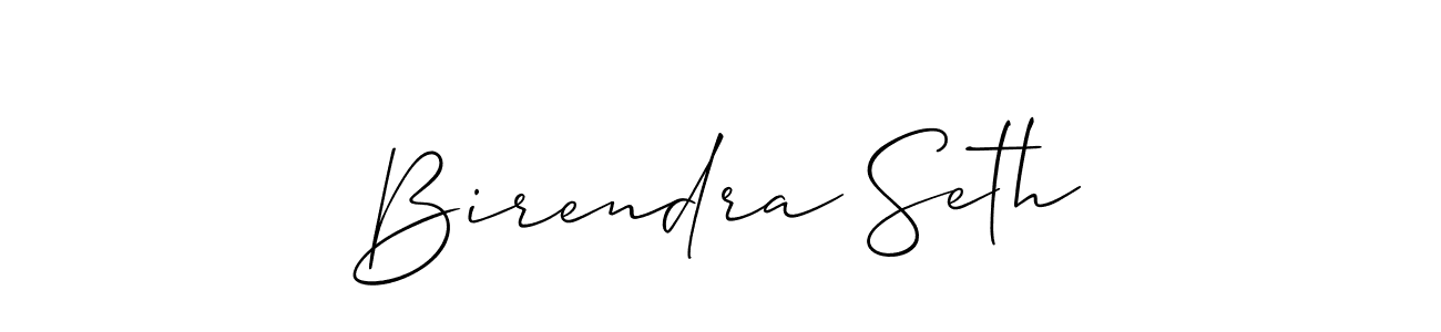 Design your own signature with our free online signature maker. With this signature software, you can create a handwritten (Allison_Script) signature for name Birendra Seth. Birendra Seth signature style 2 images and pictures png