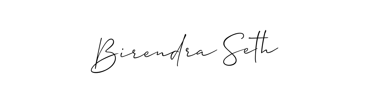 Make a short Birendra Seth signature style. Manage your documents anywhere anytime using Allison_Script. Create and add eSignatures, submit forms, share and send files easily. Birendra Seth signature style 2 images and pictures png