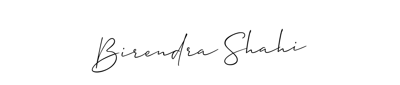 Birendra Shahi stylish signature style. Best Handwritten Sign (Allison_Script) for my name. Handwritten Signature Collection Ideas for my name Birendra Shahi. Birendra Shahi signature style 2 images and pictures png