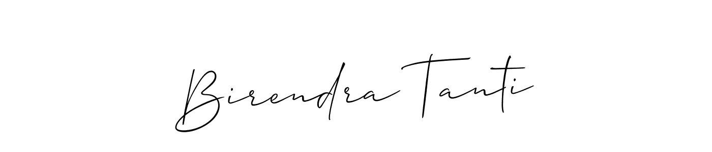 Also we have Birendra Tanti name is the best signature style. Create professional handwritten signature collection using Allison_Script autograph style. Birendra Tanti signature style 2 images and pictures png