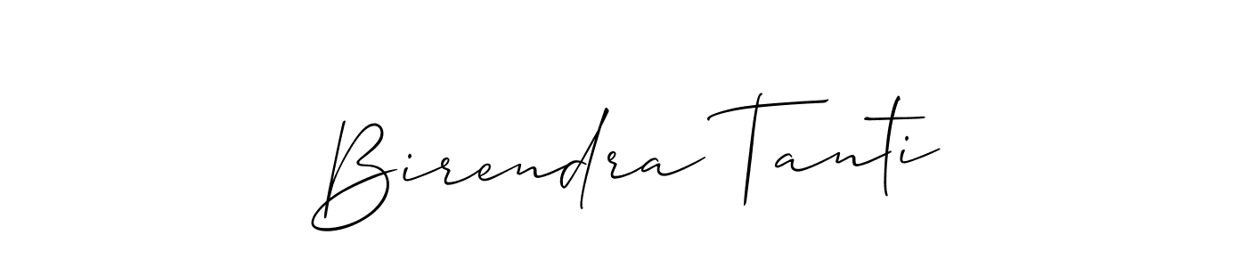 Also we have Birendra Tanti name is the best signature style. Create professional handwritten signature collection using Allison_Script autograph style. Birendra Tanti signature style 2 images and pictures png