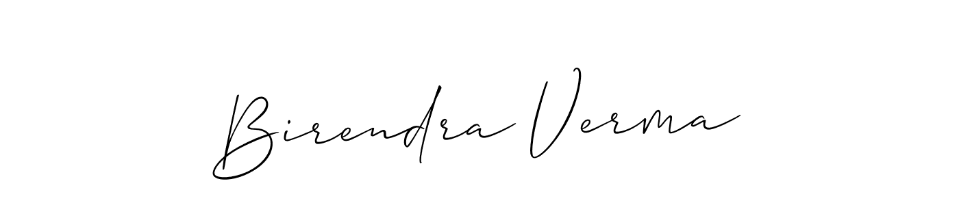 Also we have Birendra Verma name is the best signature style. Create professional handwritten signature collection using Allison_Script autograph style. Birendra Verma signature style 2 images and pictures png