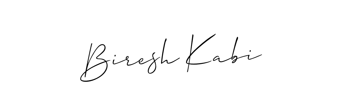 if you are searching for the best signature style for your name Biresh Kabi. so please give up your signature search. here we have designed multiple signature styles  using Allison_Script. Biresh Kabi signature style 2 images and pictures png