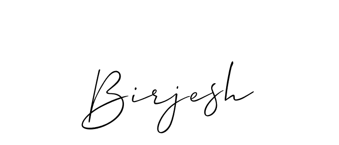 How to make Birjesh name signature. Use Allison_Script style for creating short signs online. This is the latest handwritten sign. Birjesh signature style 2 images and pictures png